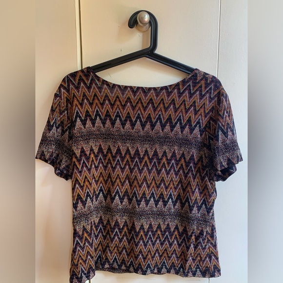 Reitmans Multicolor Chevron Blouse - Picture 2 of 3